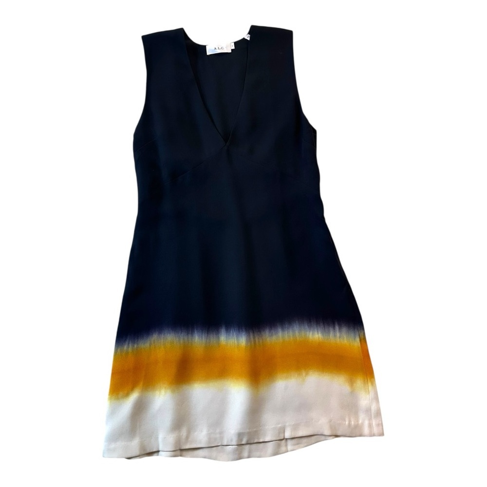 A.L.C. Elliott Dip Dye Silk Dress Size 4 - Picture 3 of 8